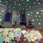 Colorful Glow in the Dark Luminous Stars - anytrendy