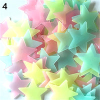 Colorful Glow in the Dark Luminous Stars - anytrendy