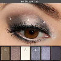 6 Colors Eyeshadow Palette Glamorous Smokey Eye - anytrendy