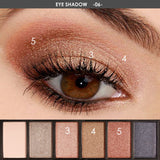 6 Colors Eyeshadow Palette Glamorous Smokey Eye - anytrendy