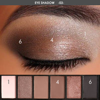 6 Colors Eyeshadow Palette Glamorous Smokey Eye - anytrendy
