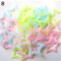 Colorful Glow in the Dark Luminous Stars - anytrendy