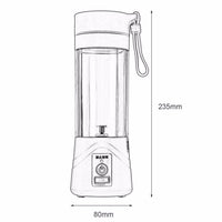 Multi-functional/portable Juicer Cup (Rechargeable Battery) 380ml - anytrendy