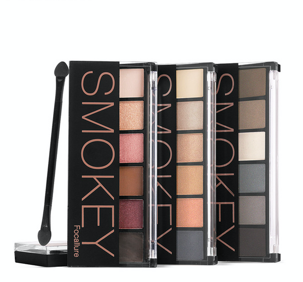 6 Colors Eyeshadow Palette Glamorous Smokey Eye - anytrendy