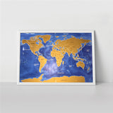 Premium Scratch-Off Personalized Travel Map Poster - anytrendy