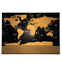 Premium Scratch-Off Personalized Travel Map Poster - anytrendy