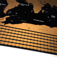 Premium Scratch-Off Personalized Travel Map Poster - anytrendy