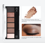 6 Colors Eyeshadow Palette Glamorous Smokey Eye - anytrendy